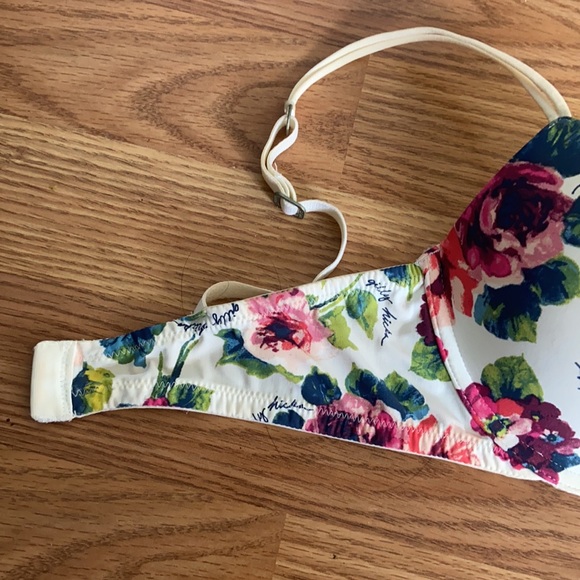 Gilly hicks white/floral bra with push-up size 34C - Picture 3 of 6